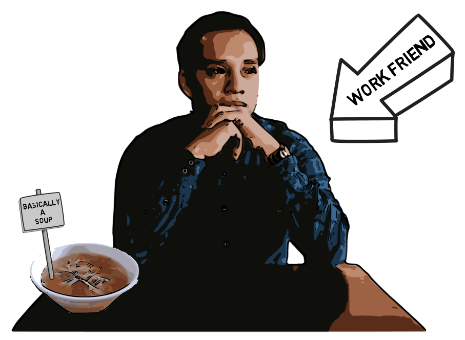 Man At Table With Bowl of Pho
